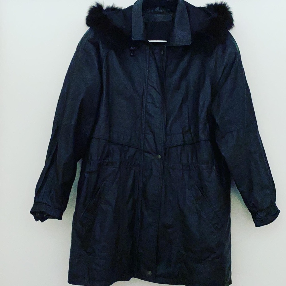 Perle rare ⚫️ leather winter coat